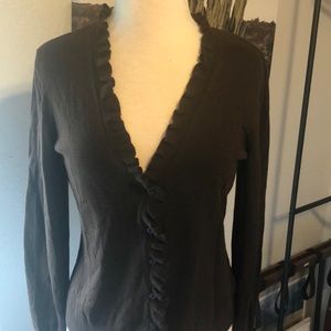Ralph Lauren ruffled cardigan Large